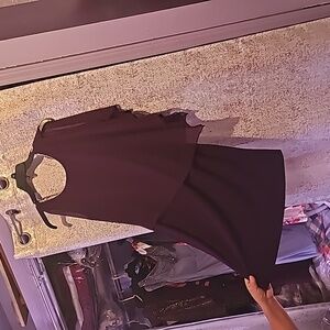 Wine burgundy dress with silver sequins